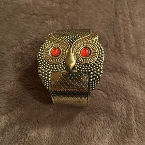 Owl bracelet cuff. Unique! Lightweight